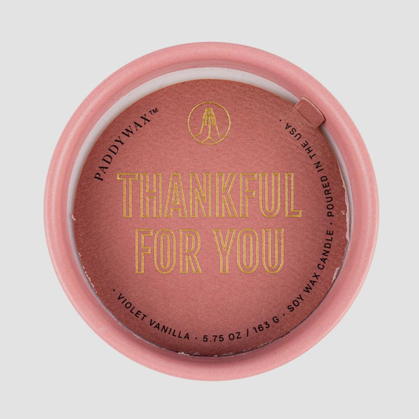 “Thankful for You” Candle CMHR Boutique