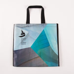 Tote bag featuring the Museum and the text “CANADIAN MUSEUM FOR HUMAN RIGHTS”