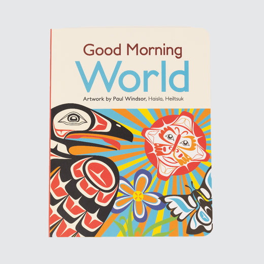Cover of a book entitled “Good Morning World”